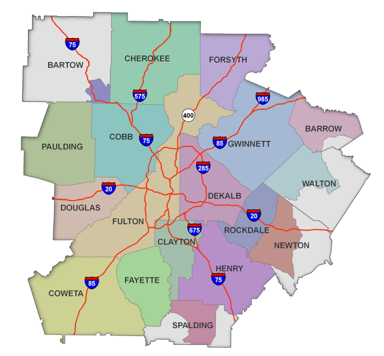 “Metro Atlanta” vs. Atlanta Counties COVID19